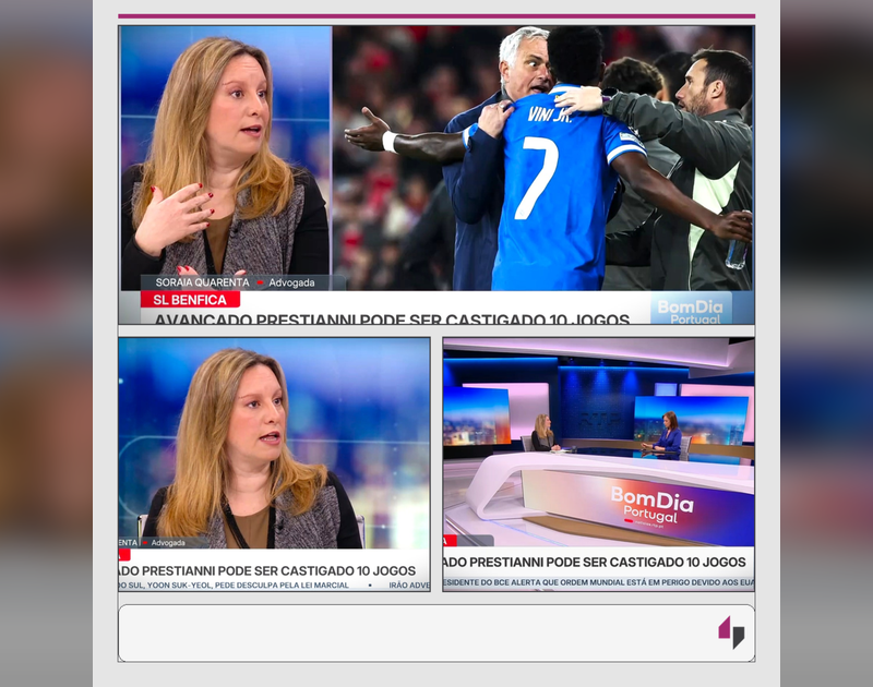 BQ Advogadas Comenta Enquadramento Disciplinar no Programa Bom Dia Portugal da RTP