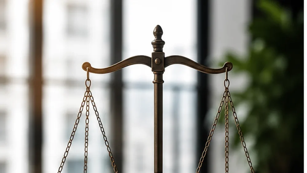 A Reforma do Processo Penal e a Falácia da Generalização Precipitada: Quando a Exceção se Torna Regra 1 Balança da justiça em fotografia editorial sobre a reforma do processo penal